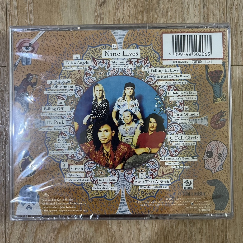 CD ซีดีเพลง Aerosmith – Nine Lives ,CD, Enhanced, Albumแผ่นแท้ ใหม่ ซีล