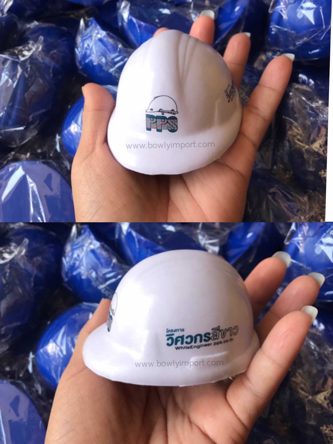 ผลิตลูกบอลบีบ บริหารมือ พร้อมโลโก้