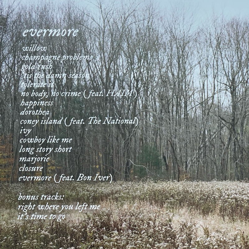 แผ่นเสียง Taylor Swift – Evermore ,2 LP, Album, Deluxe Edition, Tranparent Green vinyl, มือหนึ่ง ซีล