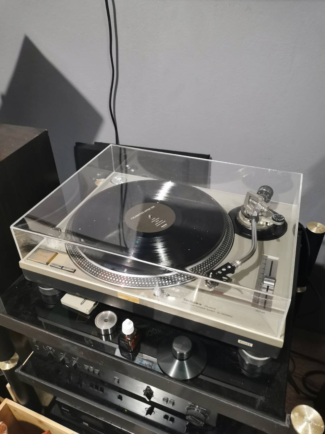 ฝาครอบ(เทียบ)เครื่องเล่นแผ่นเสียง Technics SL-1200MK2 ฝาอะครีลิกครอบเครื่องแผ่นเสียง