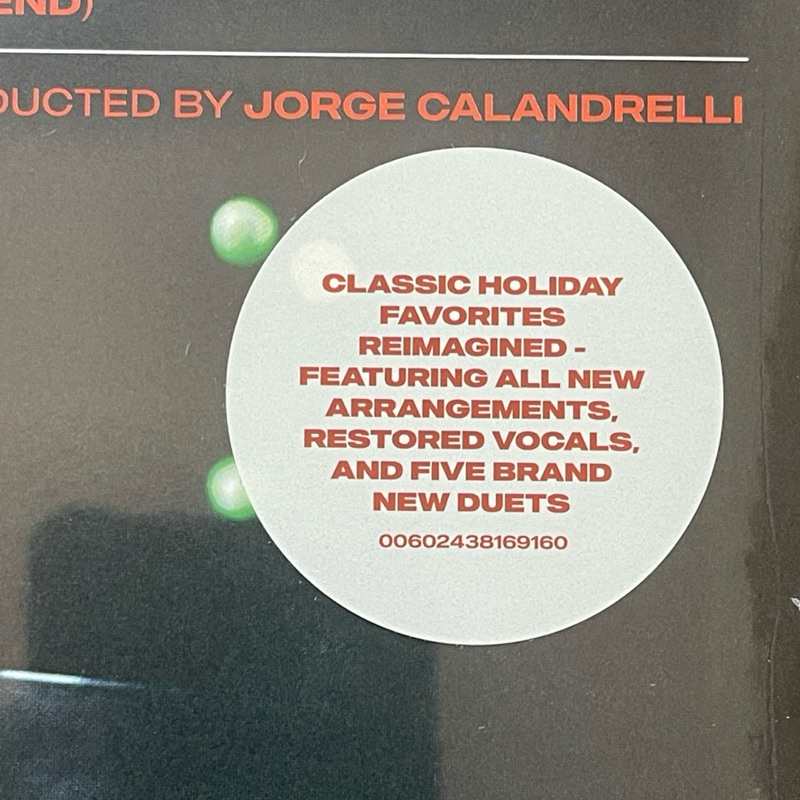 แผ่นเสียง A Sentimental Christmas With Nat King Cole And Friends Cole Classics Reimagined ,มือหนึ่ง ซีล