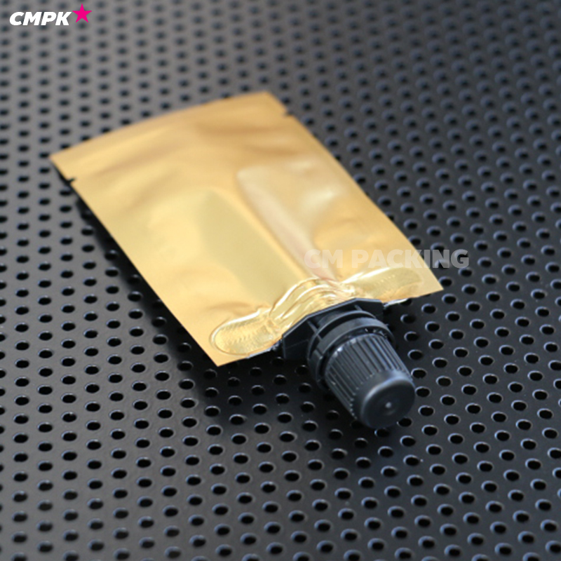 ซองฟอยล์ฝาเกลียว ติดจุก สำหรับแบ่งครีม โลชั่น กันแดด ฝาดำ (100 ถุง)