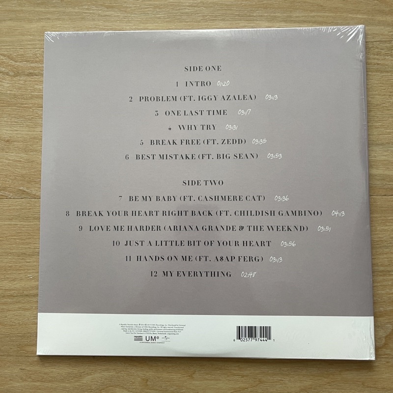 แผ่นเสียง Ariana Grande - My Everything ,Vinyl, LP, Album, Reissue, Gatefold แผ่นเสียงมือหนึ่ง ซีล