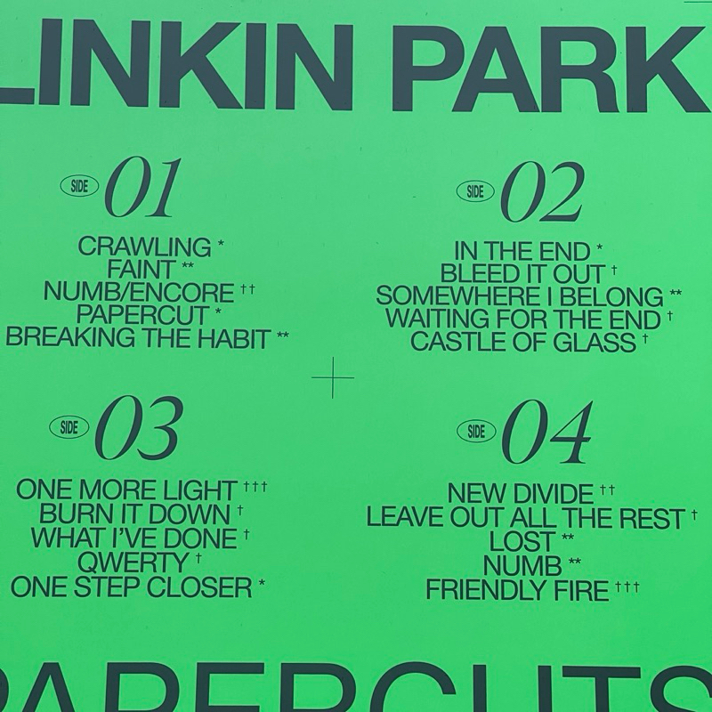 แผ่นเสียง Linkin Park - Papercuts , 2 x Vinyl, LP, Compilation,USA มือหนึ่ง ซีล