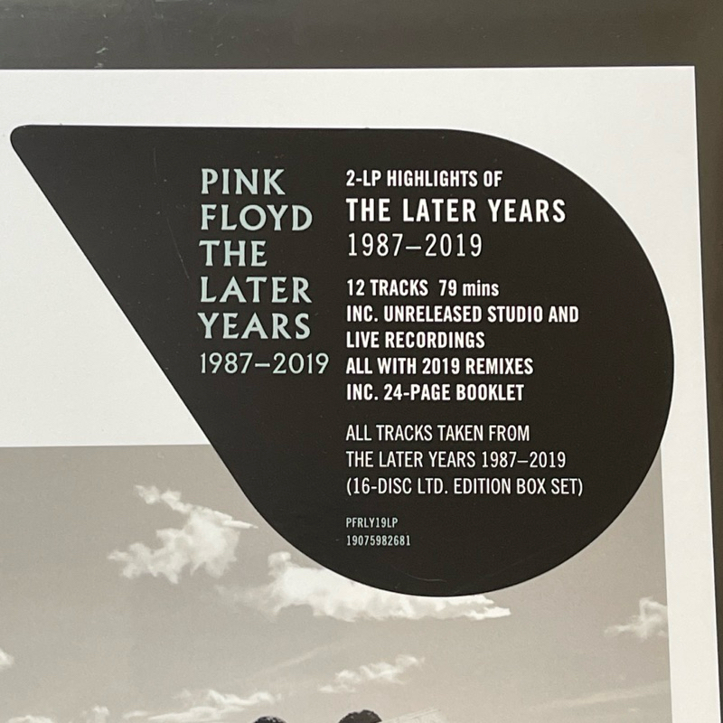 แผ่นเสียง Pink Floyd – The Later Years 1987-2019 , 2 x Vinyl, LP, Compilation, 180 gram ,US มือหนึ่ง ซีล