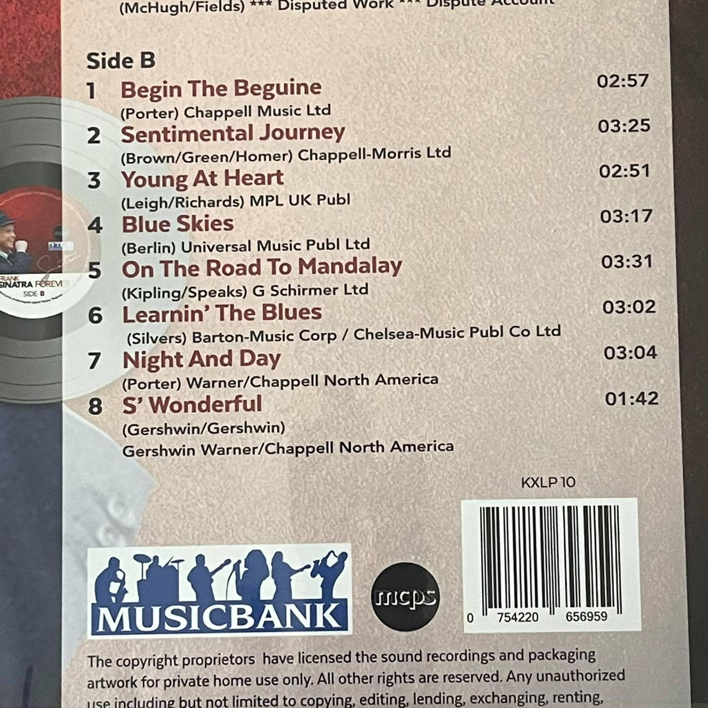 แผ่นเสียง Frank Sinatra – Sinatra Forever Vinyl, LP, Compilation UK แผ่นเสียงใหม่ ซีล