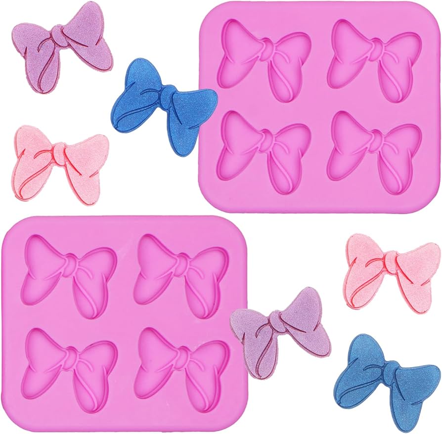 แม่พิมพ์ รูปโบว์ 4 ช่อง Ribbon silicone mold