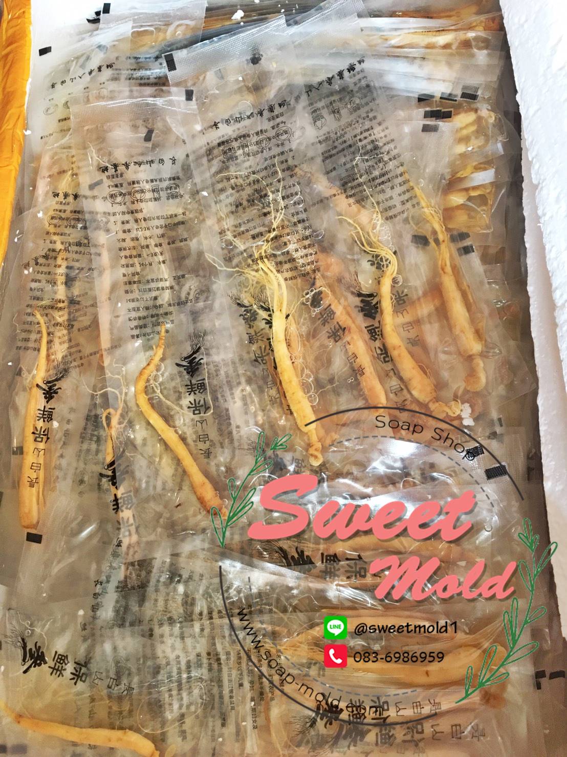 รากโสมสด ขนาด20กรัม แพ็ค5ชิ้น : 007474