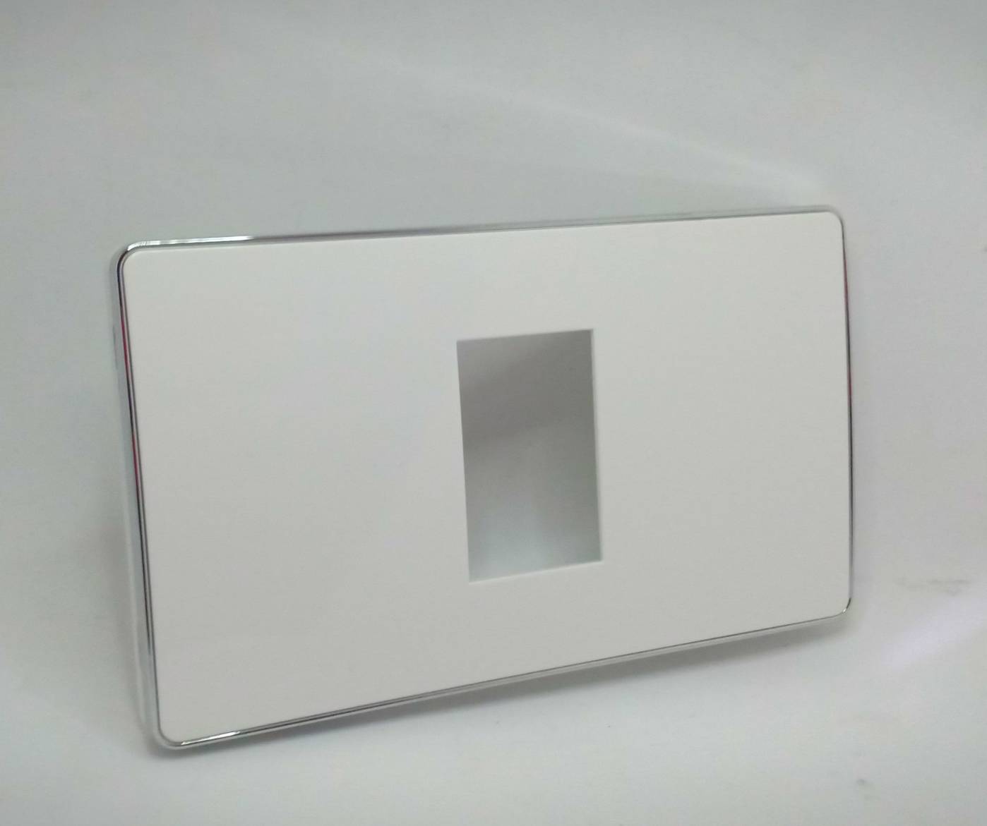 Wall Plate HDMI แบบขันยึด (ขอบเงา)(2ช่อง)