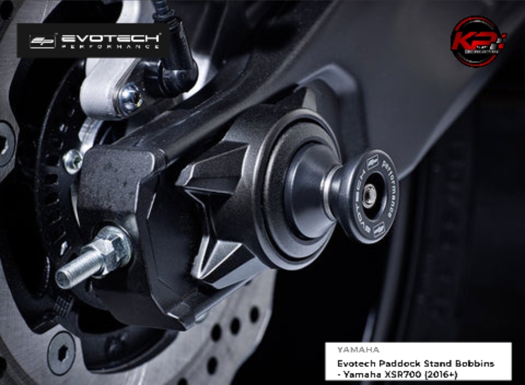 กันล้มพร้อมสปูนยกรถ Evotech Paddock Stand Bobbins - Yamaha XSR700 (2016+)