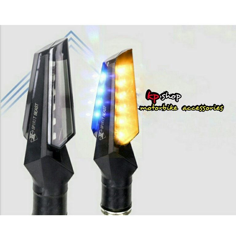 ไฟเลี้ยวมอเตอร์ไซค์ spirit breast รุ่น L4 ไฟสองสี