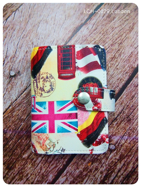 (LCH-0029) กระเป๋าใส่บัตรเคลือบ ลายลอนดอน #2