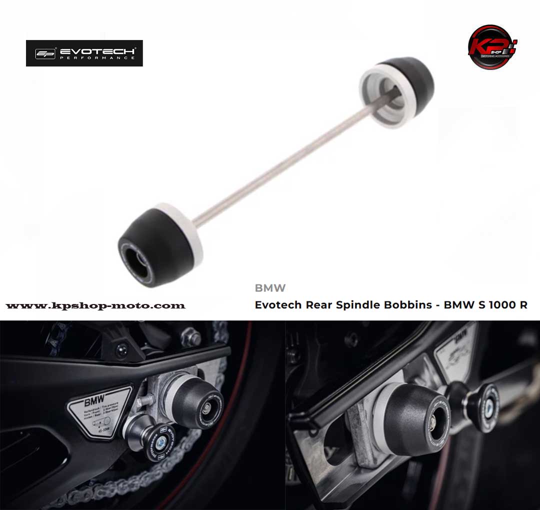 กันล้มหลัง Evotech Rear Spindle Bobbins - BMW S 1000 R