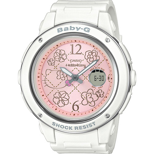 The BABY-G 25th ✖ HELLO KITTY 45th anniversary collaboration รุ่น BGA-150KT-7B