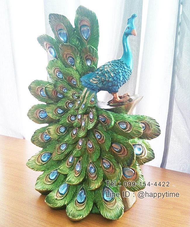 ของขวัญมงคลสวยๆเก๋ๆขึ้นบ้านใหม่ นกยูงรำแพนหันขวา