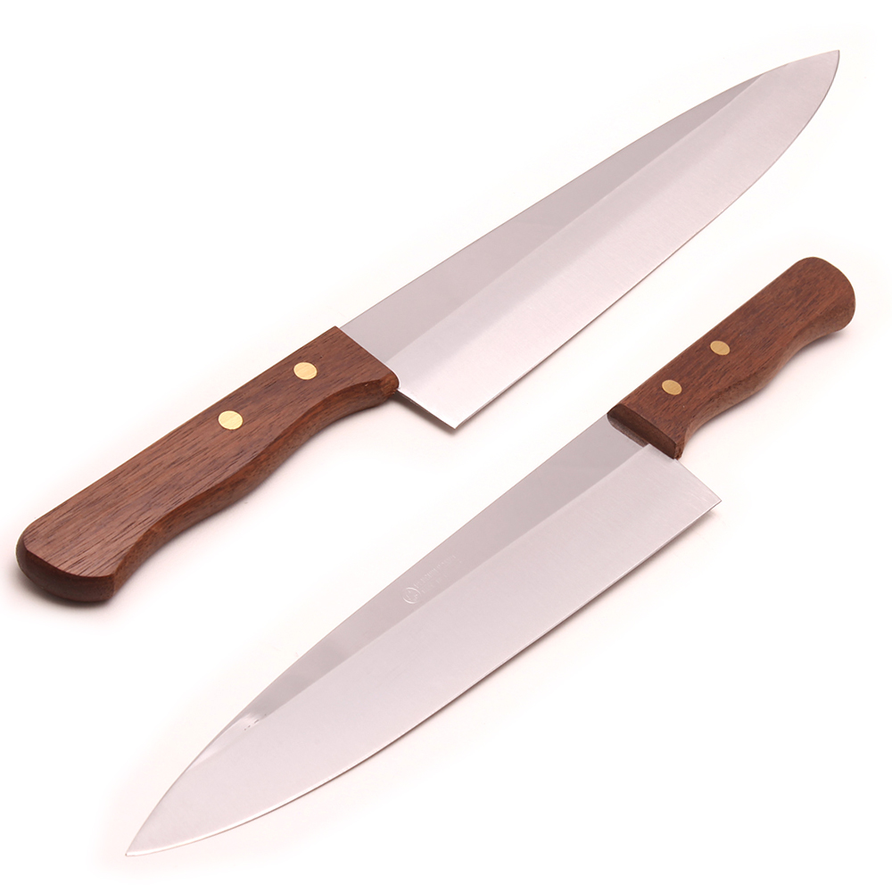 KN-06 14.5 นิ้วมีดตราเพนกวิน มีดสำหรับเฃฟมืออาชีพ หั่นผัก หั่นเนื้อ ใบมีดสแตนเลส ด้ามไม้ น้ำหนักเหมาะมือ ชิ้น 350 กรัม