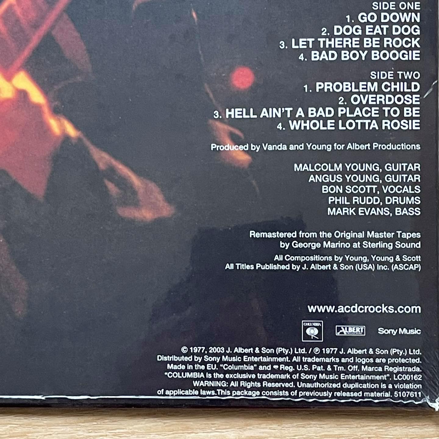 แผ่นเสียง AC/DC – Let There Be Rock ,Vinyl, LP, Album, Remastered,180 gram แผ่นเสียงมือหนึ่ง ซีล