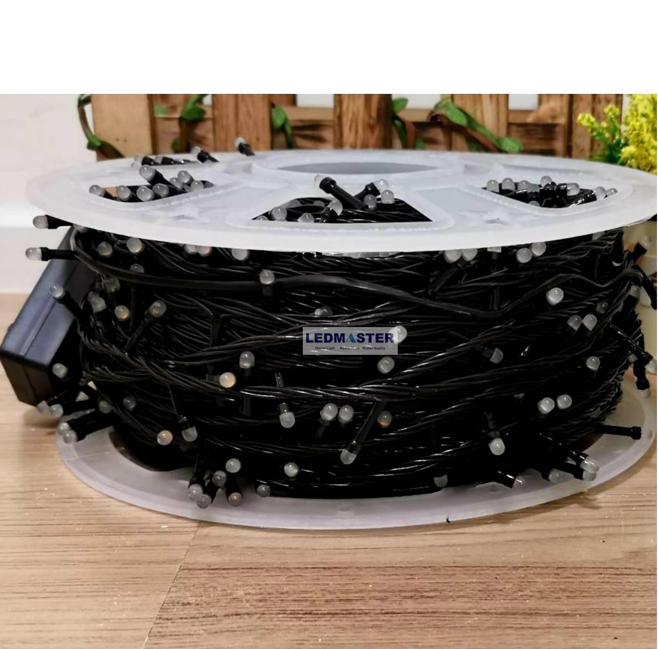 เส้นไฟประดับตกเเต่งปีใหม่ led ไฟคริสมาส ยาวพิเศษ 100 เมตร เเสงขาว white เส้นไฟสีดำ หนาทนทาน ไฟหยดน้ำ ไฟเส้น led ไฟตกเเต่งต้นไม้ ไฟตกเเต่งปีใหม่ ไฟงานวัด ไฟตกเเต่งต้นคริสมาสต์ ไฟประดับตกเเต่ง