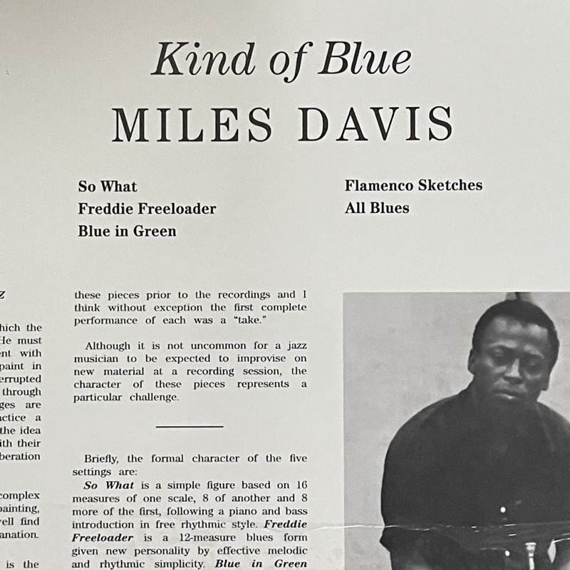 แผ่นเสียง Miles Davis – Kind Of Blue ** Blue vinyl , 180g , LP, Album, , Remastered, แผ่นเสียงใหม่ ซีล