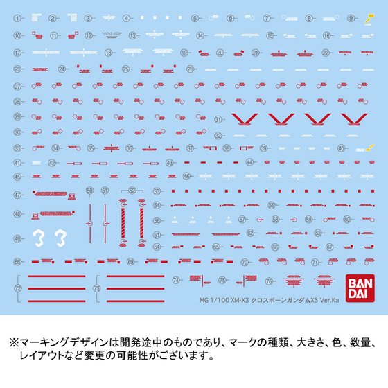 MG 1/100 Crossbone Gundam X2 Ver. Ka & MG 1/100 Crossbone Gundam X3 Ver. Ka