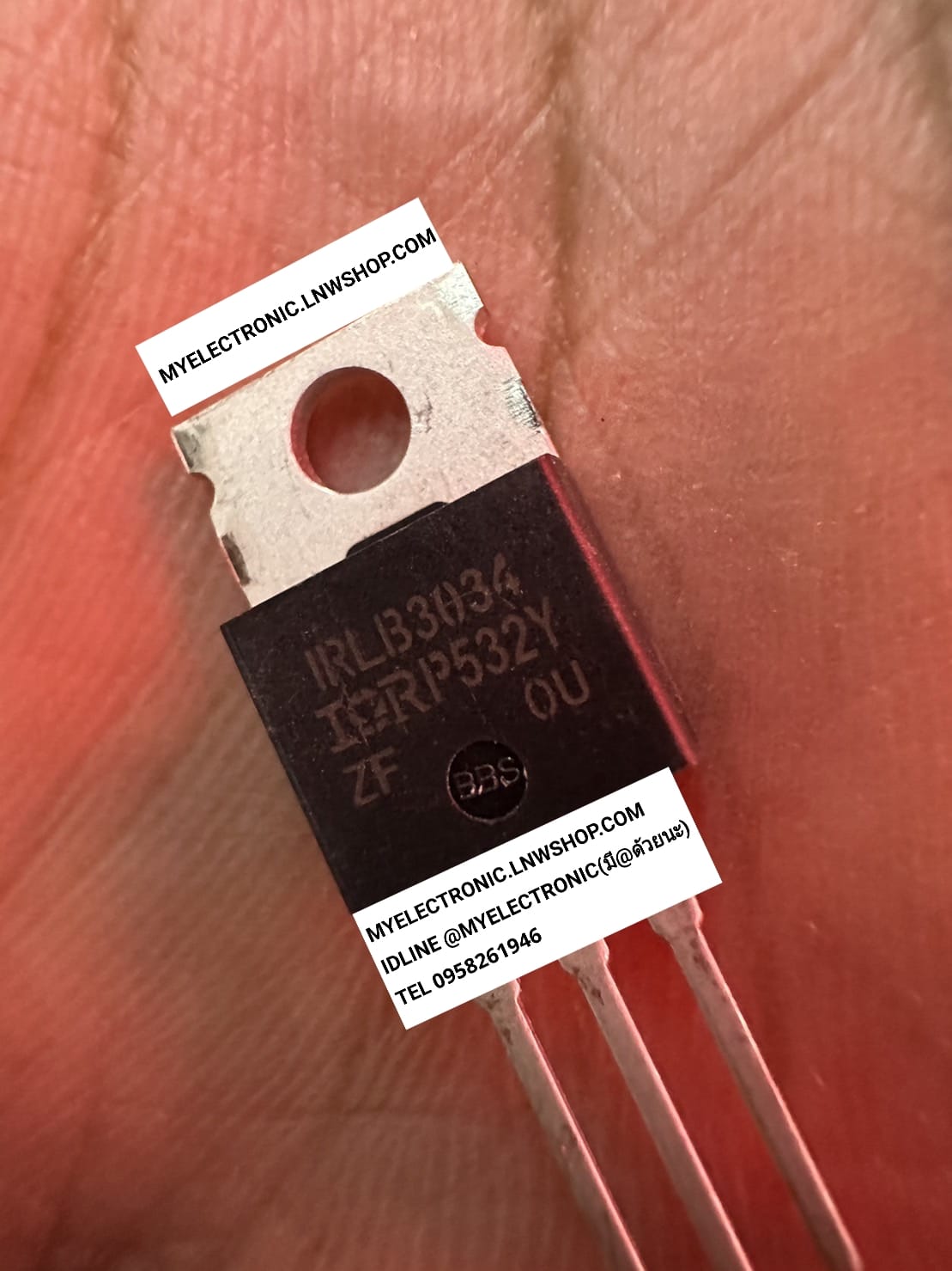 ขาย IRLB3034 ตัวถัง TO-220 มอสเฟต IR LB3034 มอสเฟส,MOSFET ยี่ห้อ IR ร าคา ตัวล่ะ หน่วย . . . . บาท