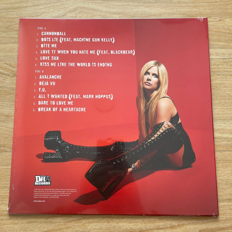 แผ่นเสียง Avril Lavigne - Love Sux , Black vinyl , LP, Album แผ่นเสียงมือหนึ่ง ซีล
