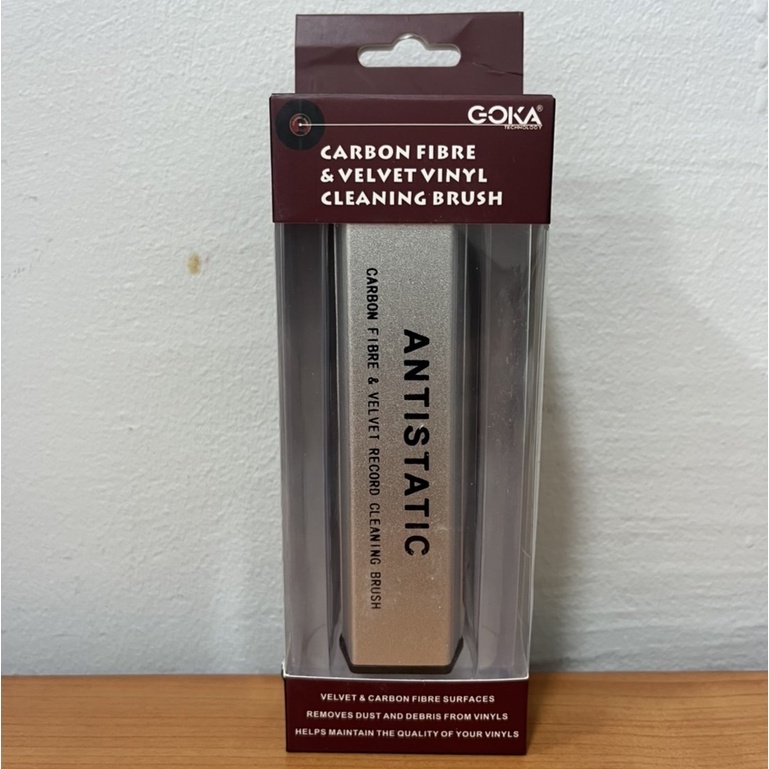 GOKA Carbon fibre & Velvet Vinyl Cleaning brush แปรงผ้ากำมะหยี่,แปรงปัดทำความสะอาดแผ่นเสียง
