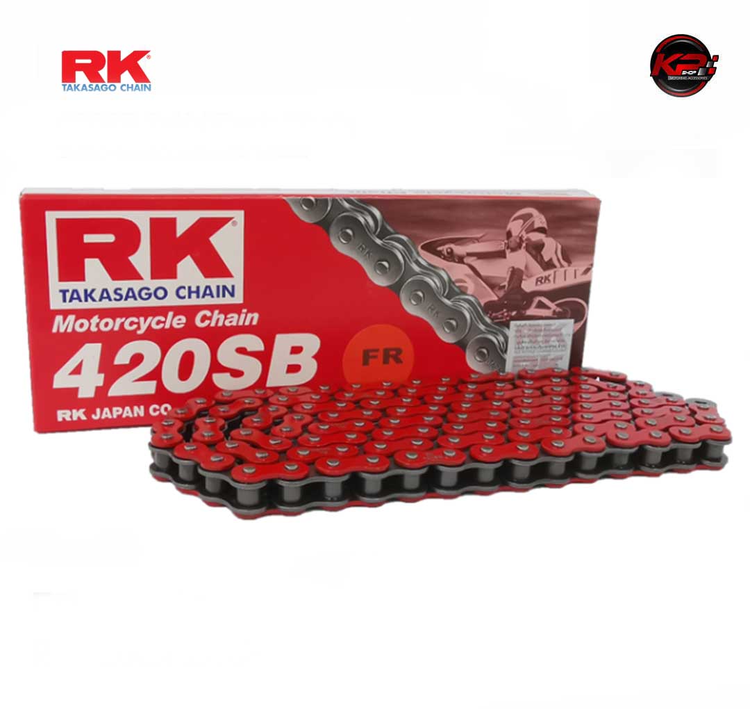 โซ่ RK สีแดง FR420SB-120L (Red Color Chain)
