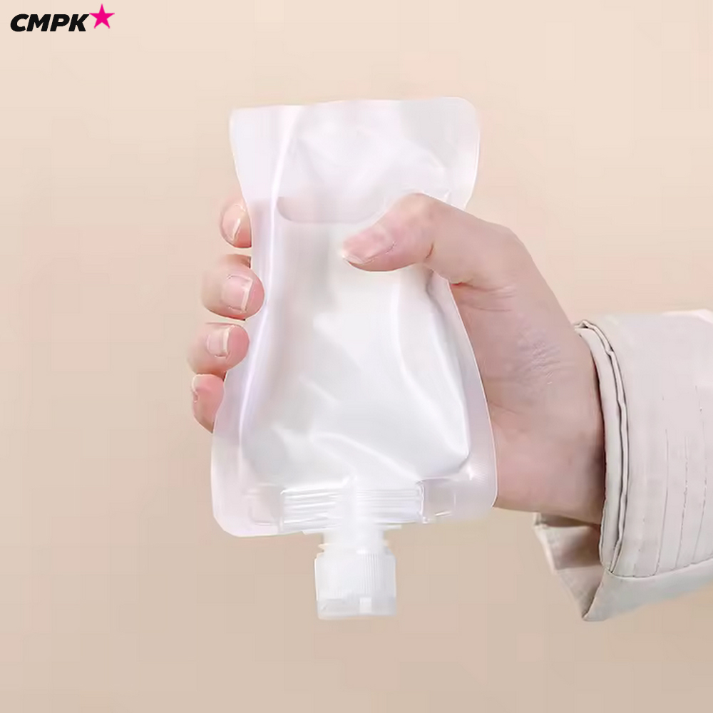 ซองแบ่งครีม แบ่งของเหลวแบบพกพา (50ใบ) รีฟิลได้ ฝา Flip ตั้งได้ เนื้อขุ่น