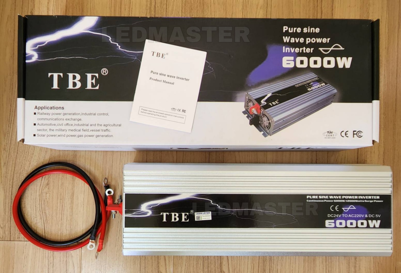 🔰เจ้าเดียวในไทย🔰 6000W 24V อินเวอร์เตอร์เพียว์ซายเวฟแท้ ยี่ห้อTBE 💯โปรฟรี โซล่าชาร์จเจอร์ 💯Power Inverter Pure sine wave เครื่องแปลงไฟรถเป็นไฟบ้