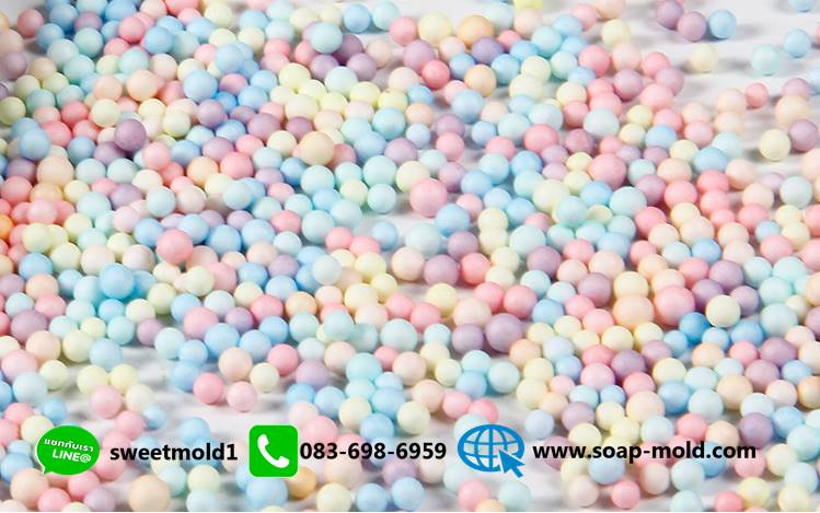 เม็ดโฟมเรนโบว์ตกแต่ง ขนาด100กรัม รหัสสินค้า: 007547