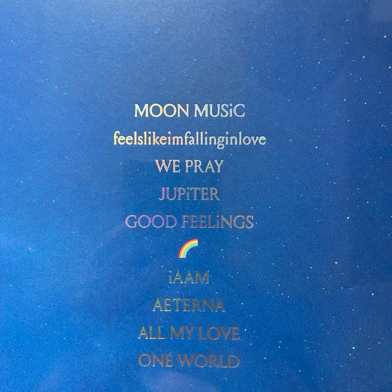 แผ่นเสียง Coldplay - Moon Music ,Vinyl, LP, Album,(Translucent Pink LP) ,มือหนึ่ง ซีล