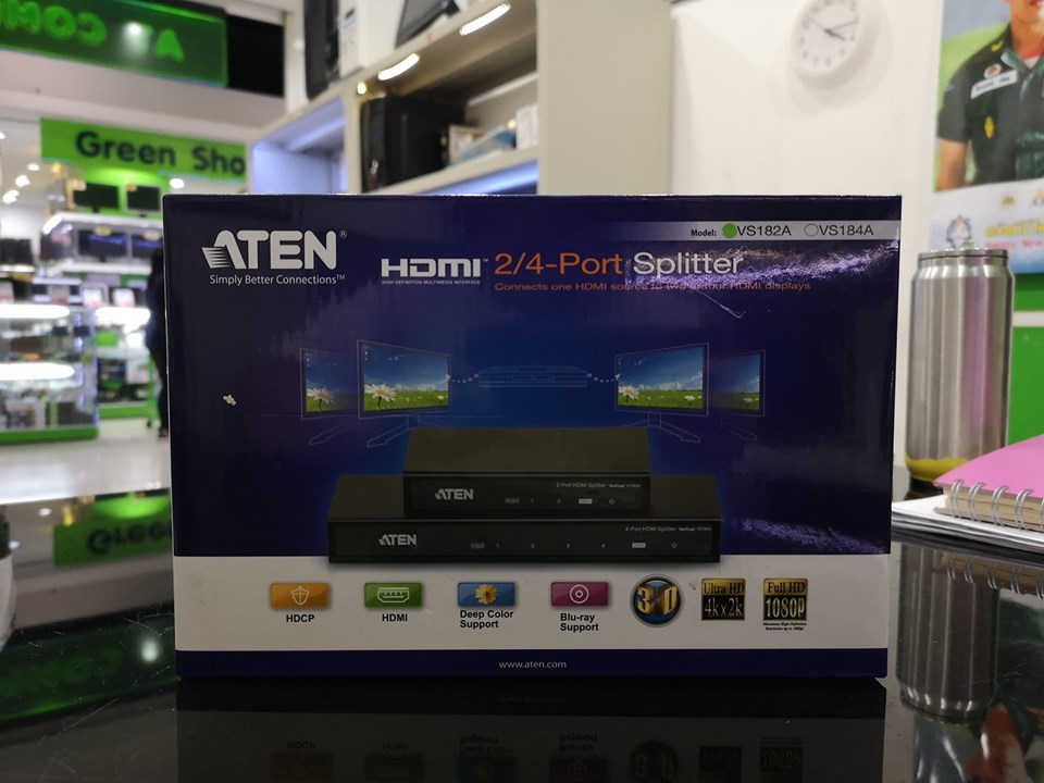 ATEN VS184A 4 PORT HDMI SPLITTER WITH 4KX2K (IN1/OUT4)