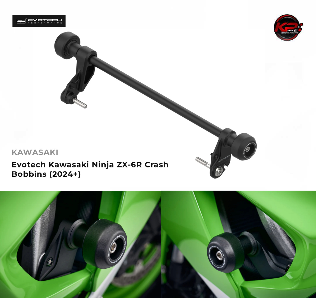 กันล้มกลาง Evotech Kawasaki Ninja ZX-6R Crash Bobbins (2024+)