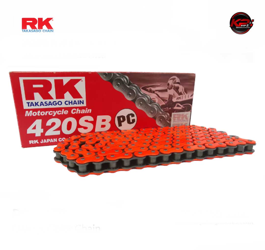 โซ่ RK สีส้ม PC420SB-120L (Orange Color Chain)