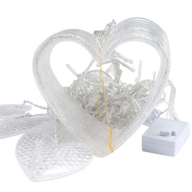 ไฟประดับตกเเต่งปีใหม่ ไฟม่าน led รูปหัวใจ [กดเลือกเเสง] เเสงขาว white / warmwhite / rgb ปรับได้ 8 โหมด เลือกไฟนิ่งหรือไฟกระพริบได้ ใช้สำหรับเป็นไฟเเฟนซีประดับอาคาร สถานที่ ตกเเต่งสวน งานปีใหม่ งานลอยกระทง ไฟประดับห้อง ไฟตกเเต่ง led ไฟปีใหม่ ไฟคริสมาส