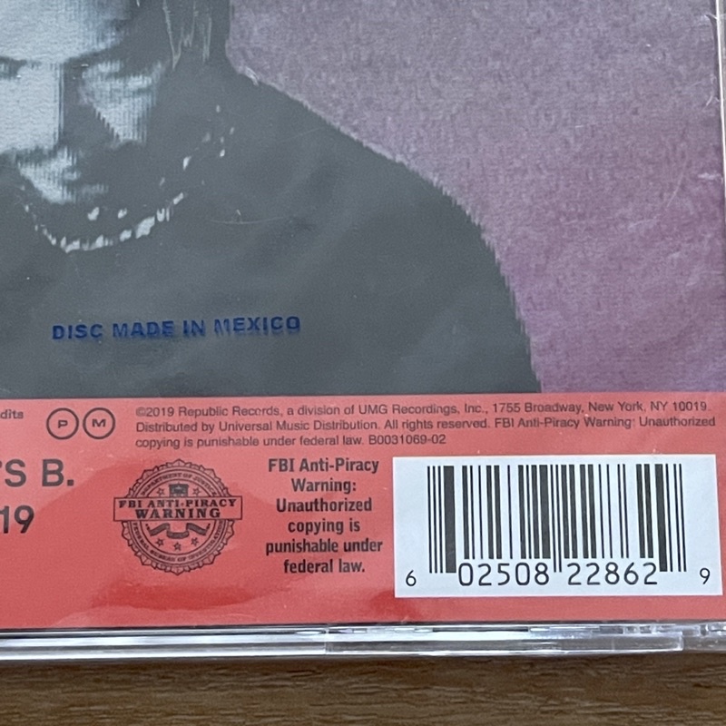 CD ซีดีเพลง Post Malone – Hollywood's Bleeding แผ่นแท้ แผ่นมือหนึ่ง ซีล