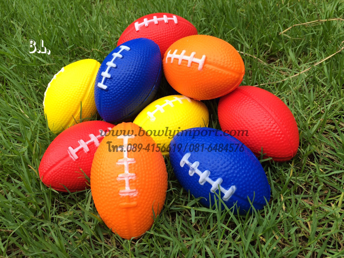 ลูกบอลบีบบริหารมือ ทรงรับบี้