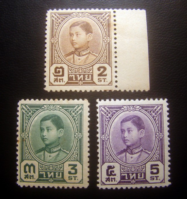 ((--ร.8 หายาก--)) s2929-แสตมป์รัชกาลที่ 8 บางปะอิน พ.ศ.2484 จำนวน 3 ดวง ยังไม่ใช้ หายาก ราคาเบา น่าสะสมครับ