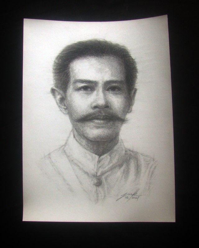 กรมหลวงชุมพรเขตอุดมศักดิ์ "เสด็จเตี่ย" "หมอพร" ภาพวาดดินสอ ชาโคล กระดาษ 200 แกรม ขนาด 27.5 x 37.5 cm. งานวาดต้นฉบับ ไม่ใช่ภาพพิมพ์หรือโปสเตอร์ครับ