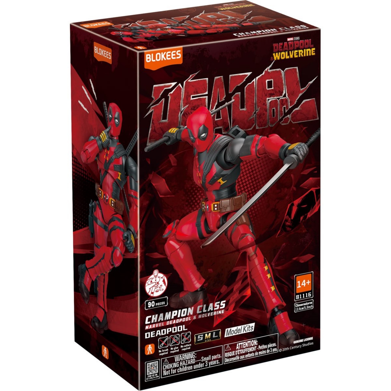 810181531589 BLOKEES Marvel Infinity SAGA 81116 Marvel Heroes Champion Class CC 04 Deadpool