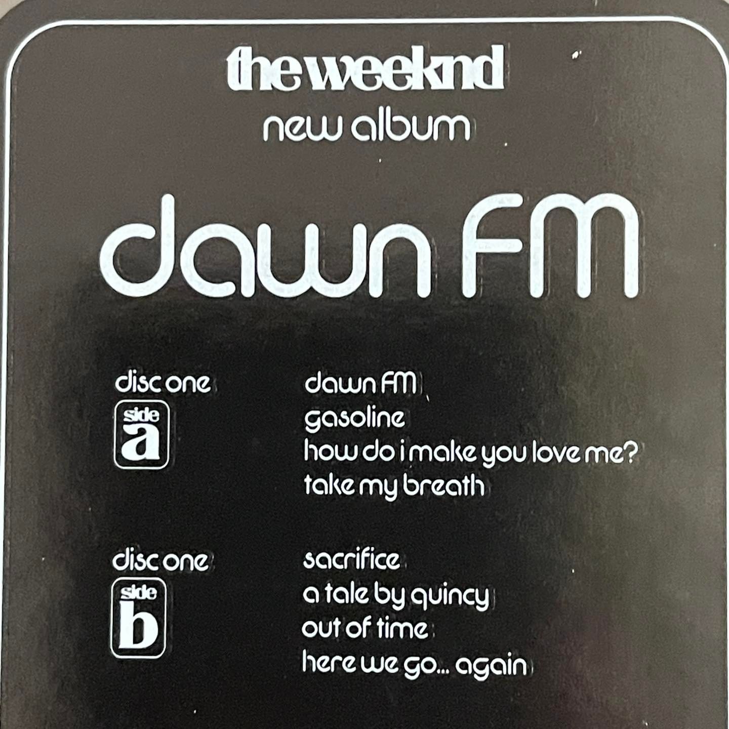 แผ่นเสียง The Weeknd – Dawn FM ,2 x Vinyl, LP, Album france มือหนึ่ง ซีล