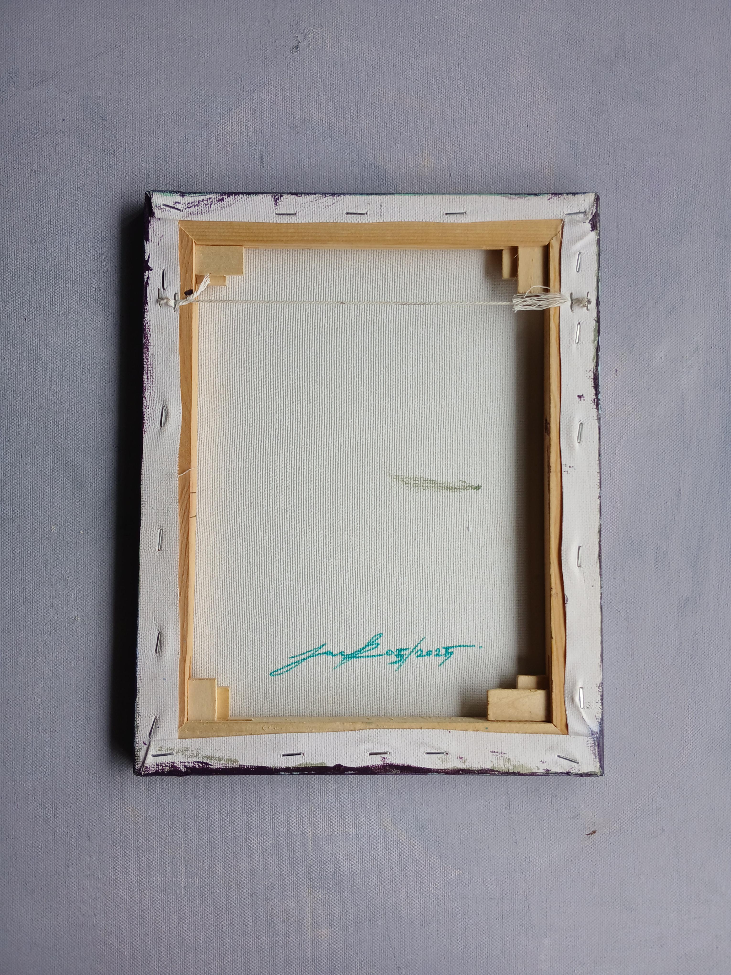 ภาพวาด ในหลวง รัชกาลที่ 9 สีอะครีลิค บนเฟรมผ้าใบ ขนาด 24 cm. x 29.5 cm.(ประมาณ a4)