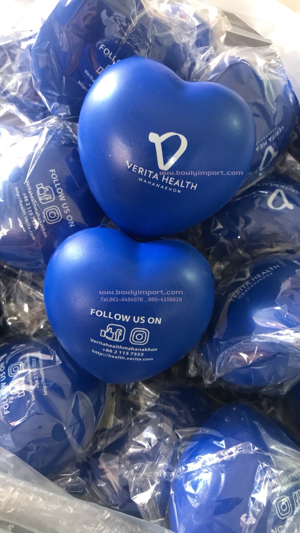 ผลิตลูกบอลบีบ บริหารมือ พร้อมโลโก้