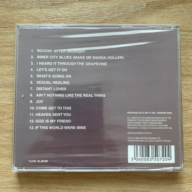 แผ่น CD Marvin Gaye - Let's Get It On แผ่นแท้ ใหม่ ซีล