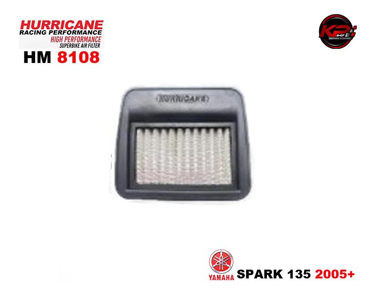 กรองอากาศ HURRICANE FOR YAMAHA SPARK 135 2005+ (STANLESS) HM8108
