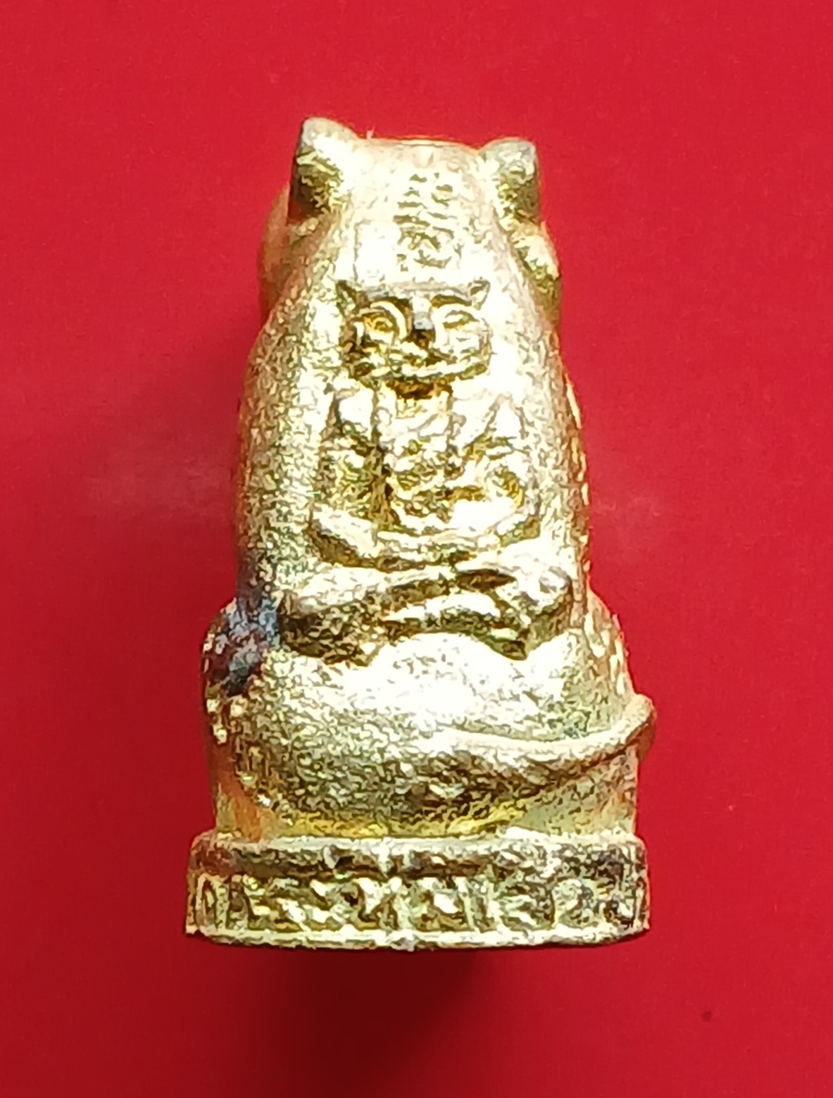 รูปหล่อเสือมหามงคล เจ้าพ่อเสือ วัดกระทุ่มเสือปลา ประเวศ กรุงเทพฯ เนื้อโลหะกะไหล่ทอง