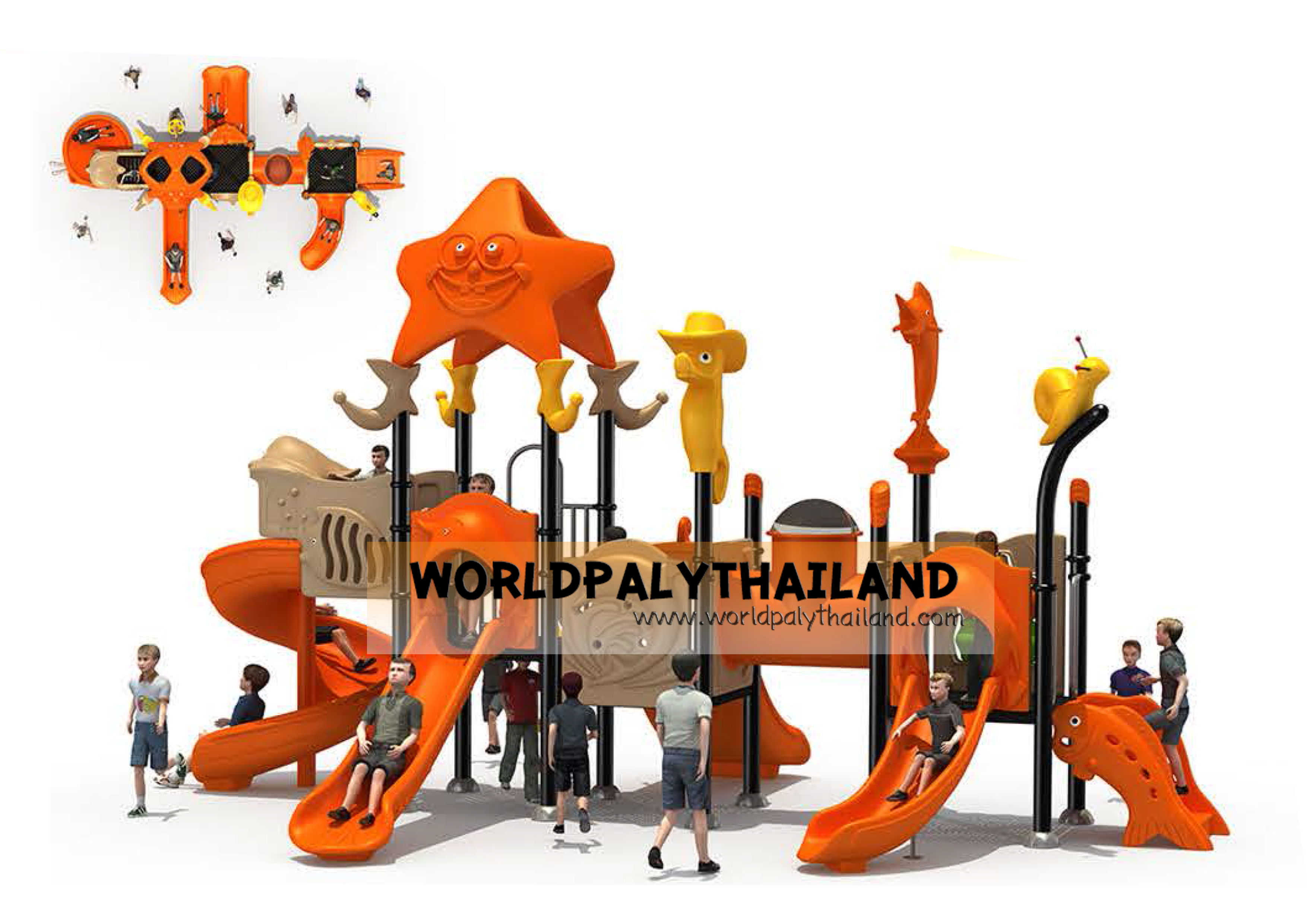 เครื่องเล่นสนาม เสา 114 มม.