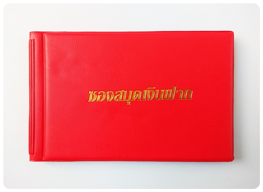(bbv-07Red) สมุดเก็บสมุดบัญชีฯ (12 ช่อง) สีแดงสด