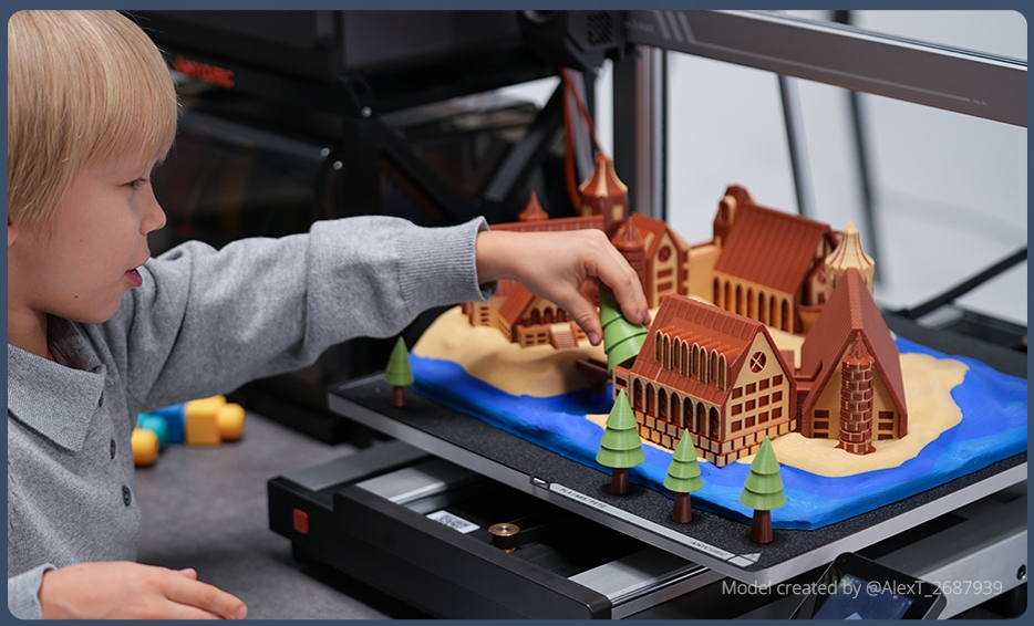 เครื่องพิมพ์ 3 มิติ , 3D Printer : Anycubic Kobra 3 Max Combo by In2Real3d